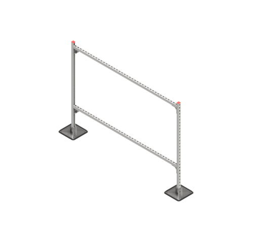 Опорная конструкция для гор. прямоуг. воздуховодов  TECHNORAPTOR STEELFOOT 2000х1500 HD  KM-TR-STF-SSHRAD-2000-1500 HD  КМ - профиль