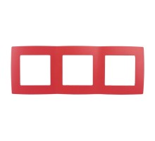 Рамка на 3 поста 12-5003-23  ,  красный  Б0019406  ЭРА