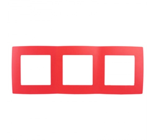 Рамка на 3 поста 12-5003-23  ,  красный  Б0019406  ЭРА