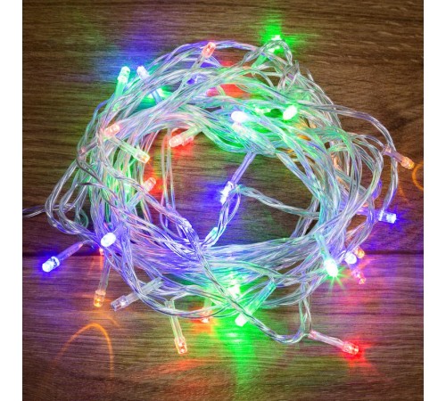 Гирлянда "Твинкл Лайт" 6 м, прозрачный ПВХ, 40 LED, цвет Мультиколор  303-179 