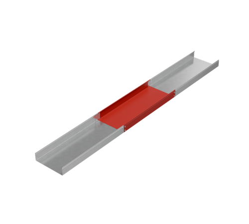 Лоток неперф. 100х400х1,0 L2000 мм "Стандарт ПЛЮС" INOX304  LNEplus100-400-1.0-2000 INOX304  КМ-Профиль