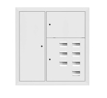 Щит этажный 7 кв. RAL9003 со слаботочным отсеком слева (1000х950х150)  mb29-v-7z-ral9003  EKF