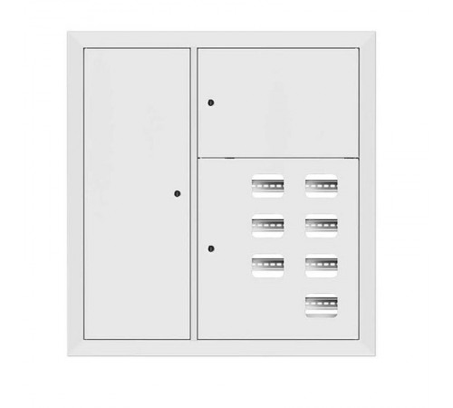 Щит этажный 7 кв. RAL9003 со слаботочным отсеком слева (1000х950х150)  mb29-v-7z-ral9003  EKF