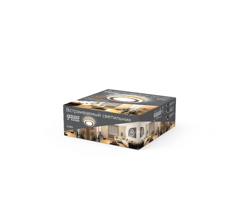 Светильник точечный встраиваемый Backlight BL084 Кругл. Золото/Белый, Gu5.3, 3W, LED 3000K  BL084  Gauss