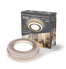 Светильник точечный встраиваемый Backlight BL084 Кругл. Золото/Белый, Gu5.3, 3W, LED 3000K  BL084  Gauss