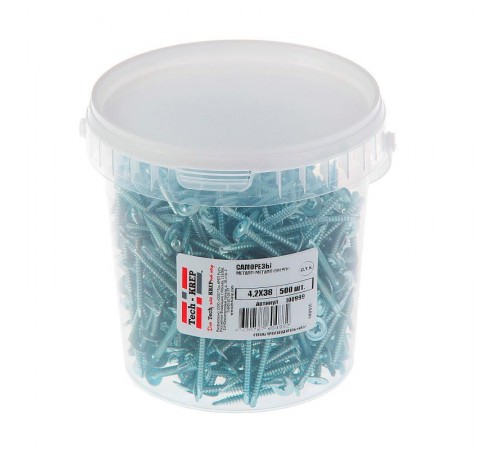 Саморез ШСММ св. 4,2х38 (500 шт) - ведро ( 1,448 кг)  100999  Tech-KREP