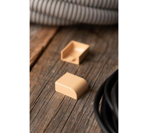 Заглушка (20х10) (4 шт) Plast EKF PROxima   под светлое дерево    ecl-20-10x4   EKF 