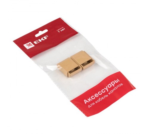 Заглушка (20х10) (4 шт) Plast EKF PROxima   под светлое дерево    ecl-20-10x4   EKF 