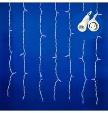 Занавес светодиодный  с эффектом мерцания, ULD-C2030-240/TWK BLUE IP67   3х2м соед. 240 диодов. синий свет. шнур белый  UL-00001358  Uniel