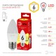 Лампа светодиодная LED  6Вт Е27 220В 2700К smd B35 ECO свеча  Б0020620  ЭРА
