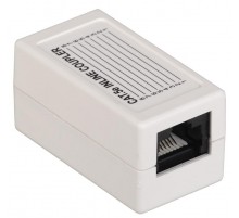 Проходной адаптер кат.5E UTP, тип RJ45-RJ45, белый  CS70-1C5EU  ITK