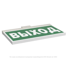 Световой указатель аварийного освещения BS-FIRMUS-10-S1-ELON White  a19499  Белый свет