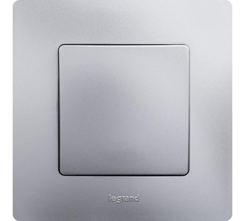 Etika Алюминий Выключатель 1-клавишный, автозажимные клеммы, 10AX, 250 В  672401  Legrand