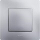 Etika Алюминий Выключатель 1-клавишный, автозажимные клеммы, 10AX, 250 В  672401  Legrand