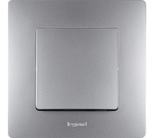 Etika Алюминий Выключатель 1-клавишный, автозажимные клеммы, 10AX, 250 В  672401  Legrand