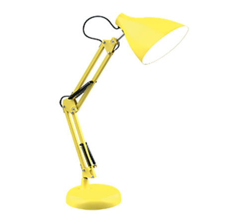 Светильник настольный GTL003 60W 220-240V E27 желтый струбцина и основание 1/12  GT0035  Gauss