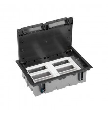 Simon CIMA 500 Люк на 6 модулей 500CIMA (12 мод. 45х45 мм), глубина 70-100мм, посадка 210х300мм, max 1000кг, графит  52050006-038  Simon