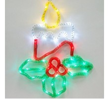 Фигура световая  из синтетической нити "Свечи" LT054 , 15 диодов , 310*415 см, IP20  26914  Feron