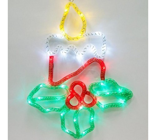 Фигура световая  из синтетической нити "Свечи" LT054 , 15 диодов , 310*415 см, IP20  26914  Feron