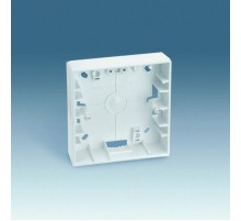 Simon 27 Монтажная коробка для накладного монтажа, 1 пост, 85х85х37мм, S27, белый  27753-65  Simon