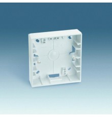 Simon 27 Монтажная коробка для накладного монтажа, 2 поста, 156х85х37мм, S27, белый  27754-65  Simon