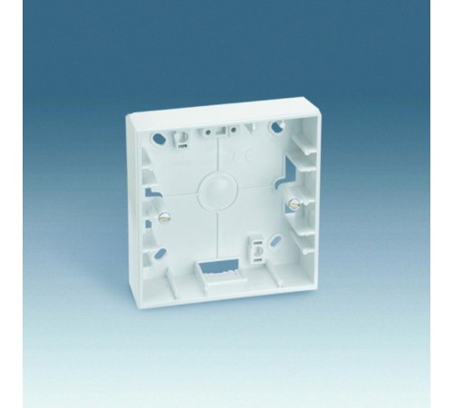 Simon 27 Монтажная коробка для накладного монтажа, 2 поста, 156х85х37мм, S27, белый  27754-65  Simon