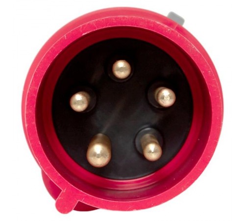 Вилка переносная 025 3Р+РЕ+N 32А 380В IP44 EKF PROXIMA  ps-025-32-380-PRO  EKF