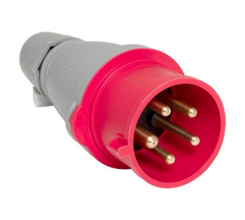 Вилка переносная 025 3Р+РЕ+N 32А 380В IP44 EKF PROXIMA  ps-025-32-380-PRO  EKF