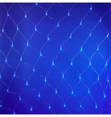 Гирлянда-сетка светодиодная  с контроллером  ULD-N2520-240/DTA BLUE IP20   240 диодов, 2.5х2 м, синяя, IP20, шнур прозр.  07938  Uniel