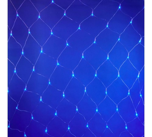 Гирлянда-сетка светодиодная  с контроллером  ULD-N2520-240/DTA BLUE IP20   240 диодов, 2.5х2 м, синяя, IP20, шнур прозр.  07938  Uniel