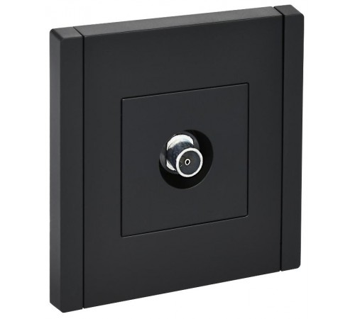 FORTE&PIANO Розетка TV оконечная FP128 черный  FP-A10-O-K02  IEK