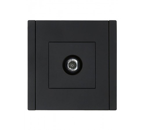 FORTE&PIANO Розетка TV оконечная FP128 черный  FP-A10-O-K02  IEK