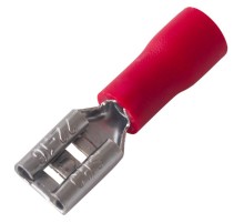 Клемма плоская изолированная гнездо 5.6 мм 0.5-1.5 мм (РПи-м 1.5-(4.8)/РПИм 1,25-5)  08-0412  REXANT