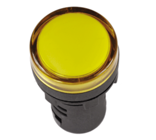Лампа AD22DS(LED)матрица d22мм желтый 24В AC/DC    BLS10-ADDS-024-K05  IEK