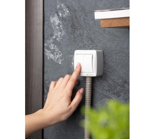 Владивосток Выключатель 2-кл. 10А IP54 сер. EKF PROxima  EQR16-023-30-54  EKF