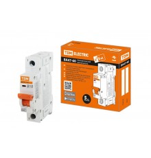 Выключатель автоматический однополюсный ВА47-60 1Р 10А 6кА х-ка В  SQ0223-0005  TDM