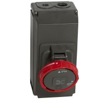 Розетка накладного монтажа в готовом корпусе Hypra - IP 66/67-55 - 3К+3 - 63 А - пластик  059438  Legrand