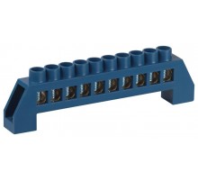Шина  NO-224-64 N ноль в изоляторе ШНИ-8х12-10-Д-синий  Б0062921  ЭРА