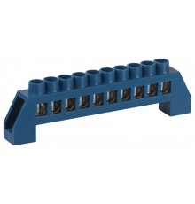 Шина  NO-224-64 N ноль в изоляторе ШНИ-8х12-10-Д-синий  Б0062921  ЭРА