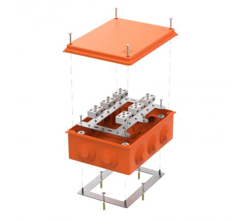 Коробка огнестойкая для о/п 40-0320-FR6.0-4-12-Р Е15-Е60 RAL2004 200х150х75 (5 шт/кор)  40-0320-FR6.0-4-12-Р  Промрукав
