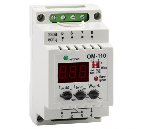 Реле ограничения мощности OptiDin ОМ-110-УХЛ4  114075  КЭАЗ
