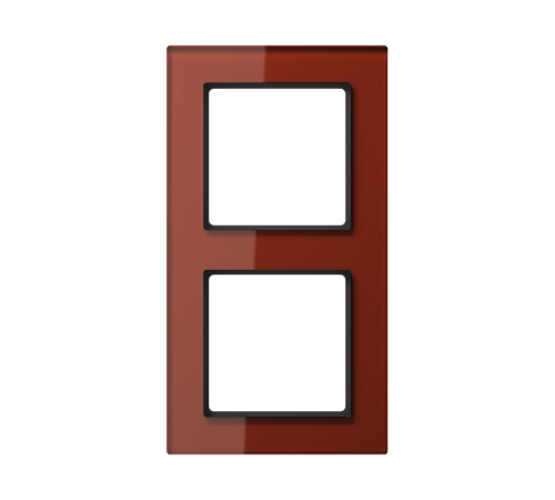 Рамка 2-кратная; красный оксид  AC582GLRT  Jung