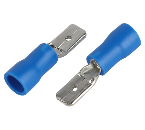 Разъем плоский ЭРА NO-225-130 РпИп 2-5-0.8 изолированный "вилка" (упаковка 50 штук)   Б0063373  ЭРА