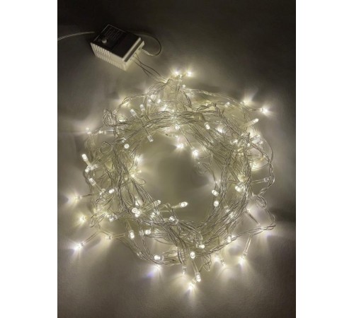 Гирлянда светодиодная  Нить 10 м теплый свет 8 режимов, 220V,  ENIN-10B   IP20 (60/720)  Б0041894  ЭРА