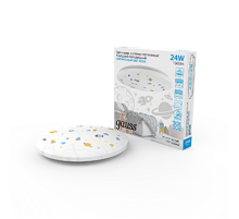 Светильник светодиодный накладной, 380x63, 24Вт, 1560Лм, IP20, 4000K, круглый (космос),1/10  941411224R  Gauss