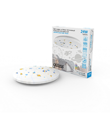 Светильник светодиодный накладной, 380x63, 24Вт, 1560Лм, IP20, 4000K, круглый (космос),1/10  941411224R  Gauss