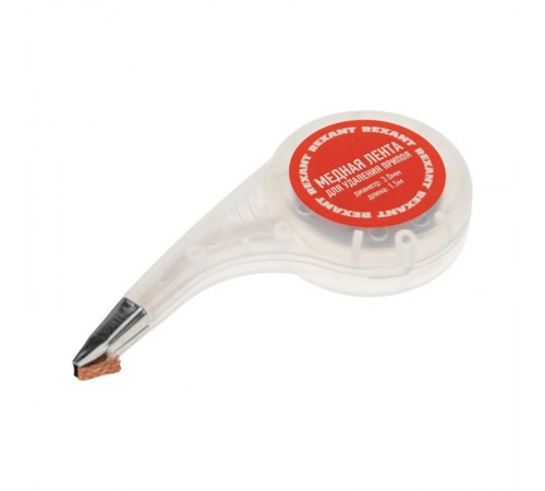 Медная лента (оплетка) для удаления припоя d=3.0 ммx1.5 м BOX  09-3034  REXANT