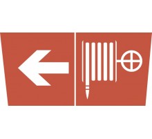 Самоклеющая этикетка INFO-DBA-010 "Пож. кран/стр. налево" ДПА/ДБА IP20/54  Б0048462  ЭРА