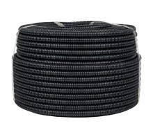 Труба гибкая гофрированная ПНД 16мм с протяжкой Plast (100м) черный  tpnd-16  EKF