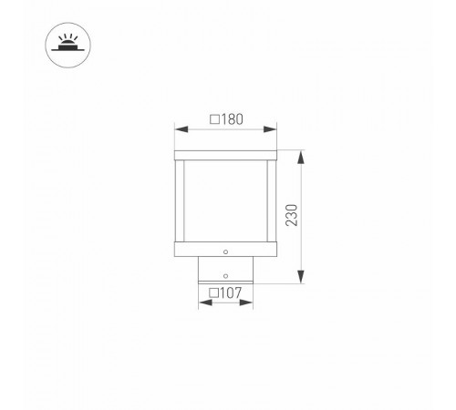 Светильник LGD-Path-Cub-H230B-12W Warm White  021810  Arlight